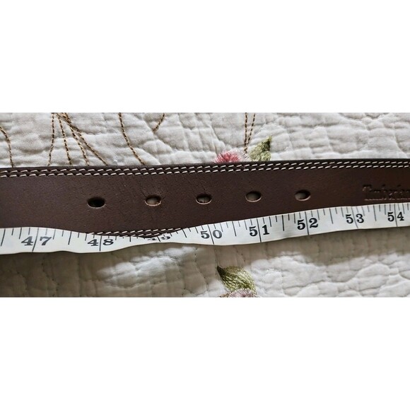Timberland Pro Brown Genuine Full Grain Leather Work Belt - Men's Size 50 NEW - Picture 9 of 9